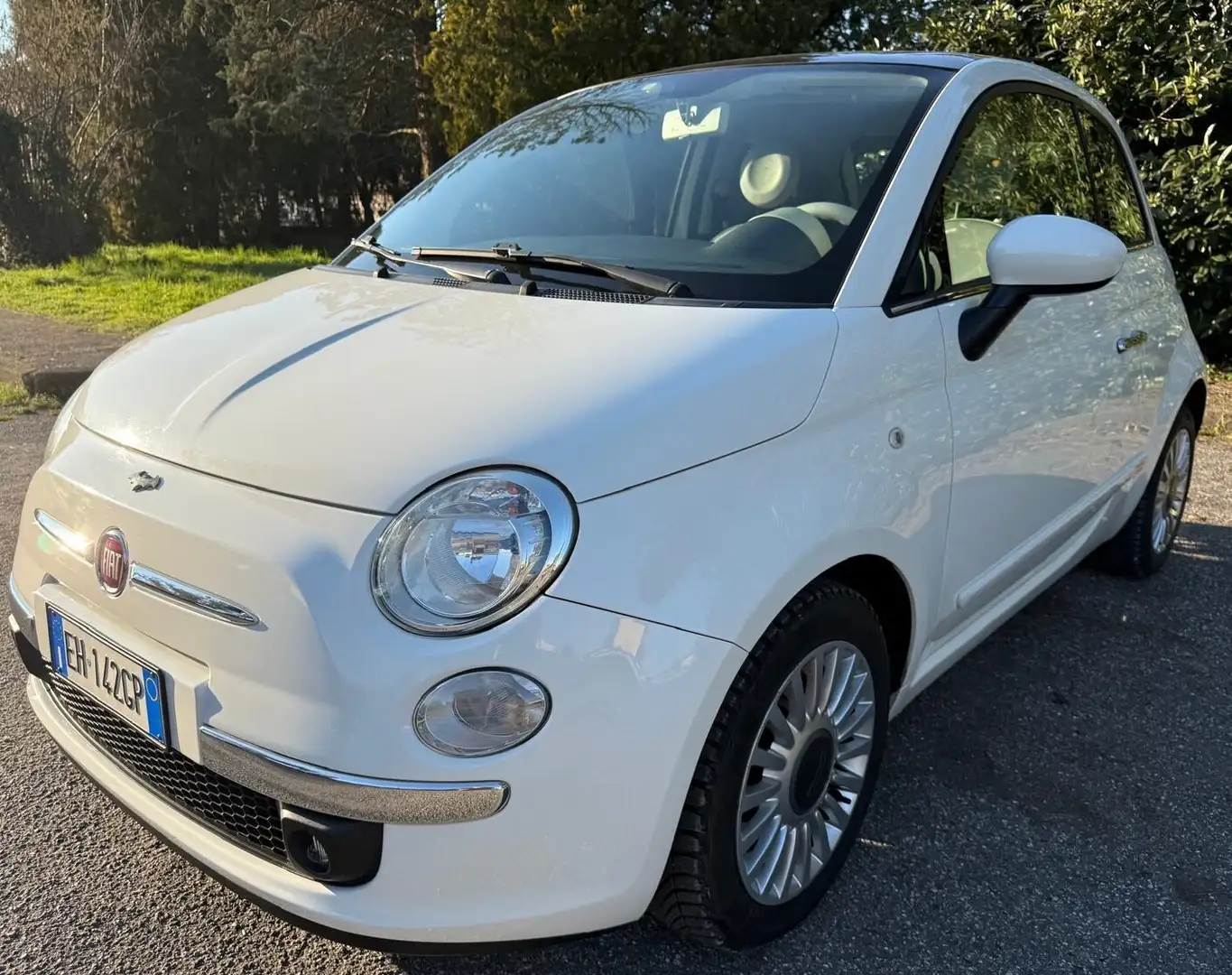 Fiat 500 1.2 Lounge Blanc - 1