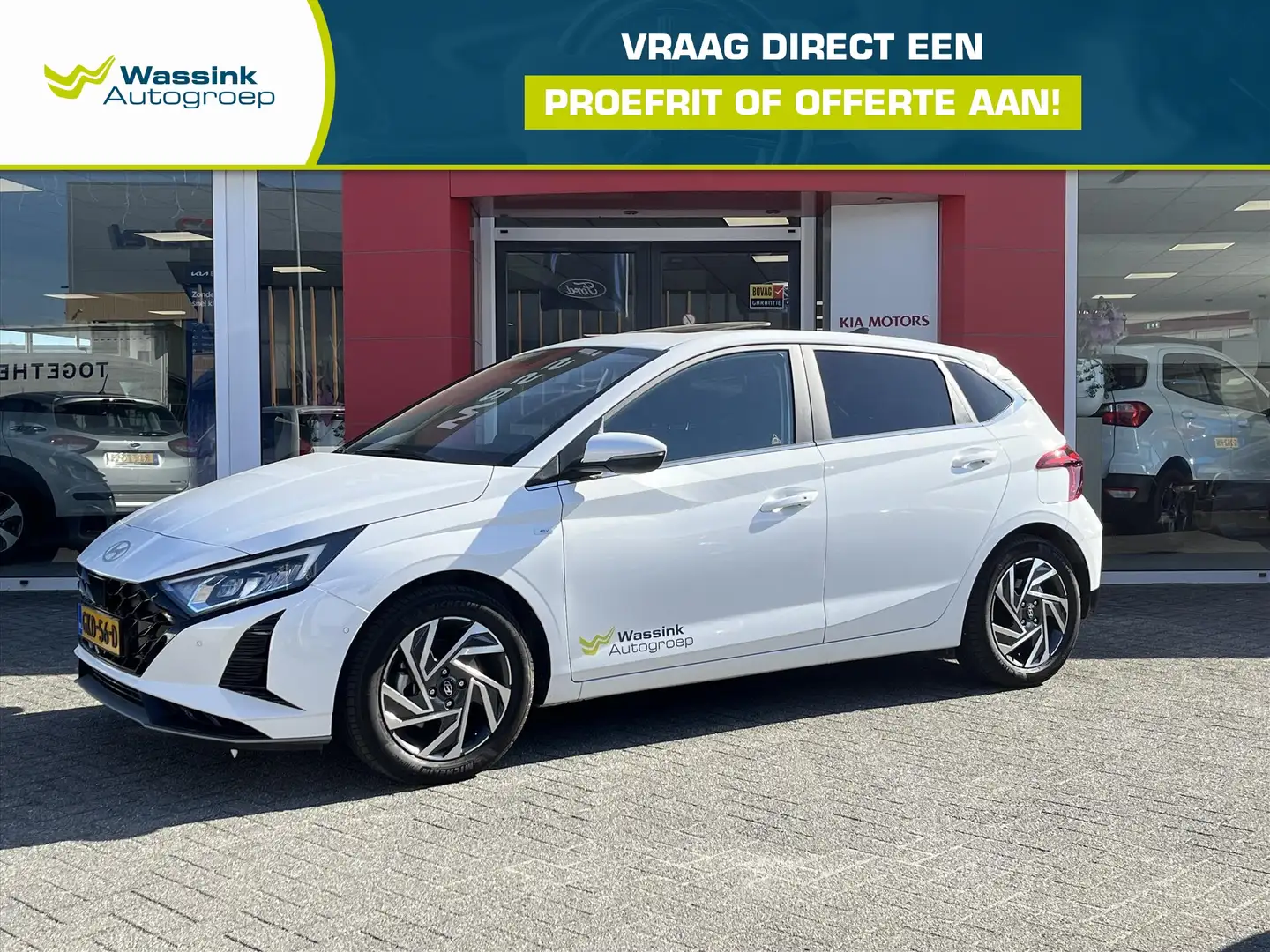 Hyundai i20 1.0 T-GDI 48V 100PK Premium Sky | Schuif-/Kantelda Blanc - 1