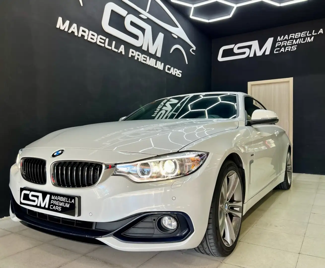 BMW 420 420dA Cabrio Sport Blanc - 2