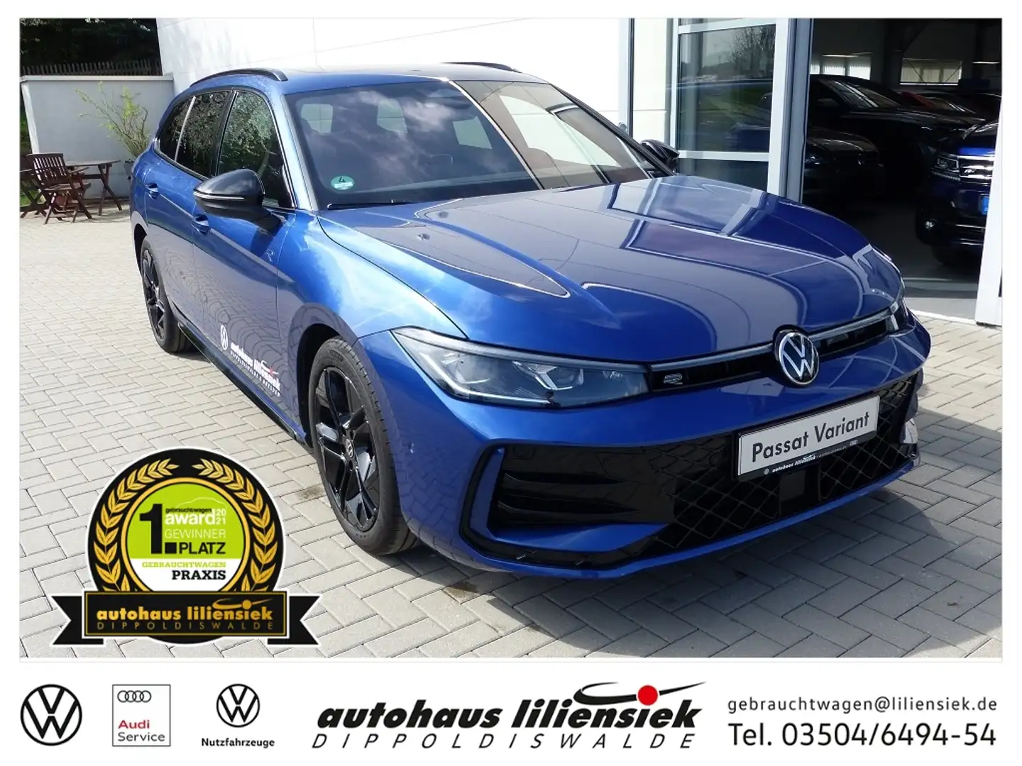 Volkswagen Passat 2.0 TDI 4Motion DSG R-Line *LED*AHK*PDC* Blau - 1