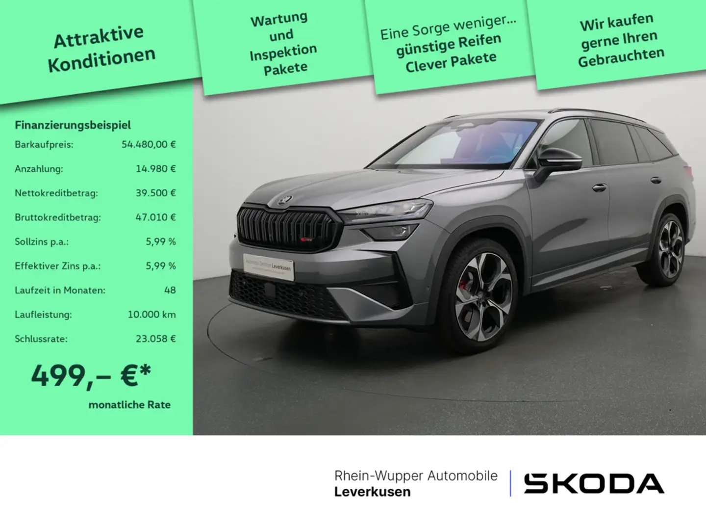 Skoda Kodiaq RS HUD STANDHZ PANO MATRIX-LED 360° Schwarz - 1