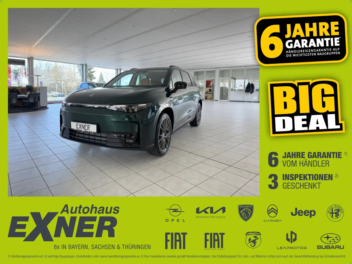 Leapmotor C10 REEV Design bis zu 974 KM komb. Reichweite Grün - 1