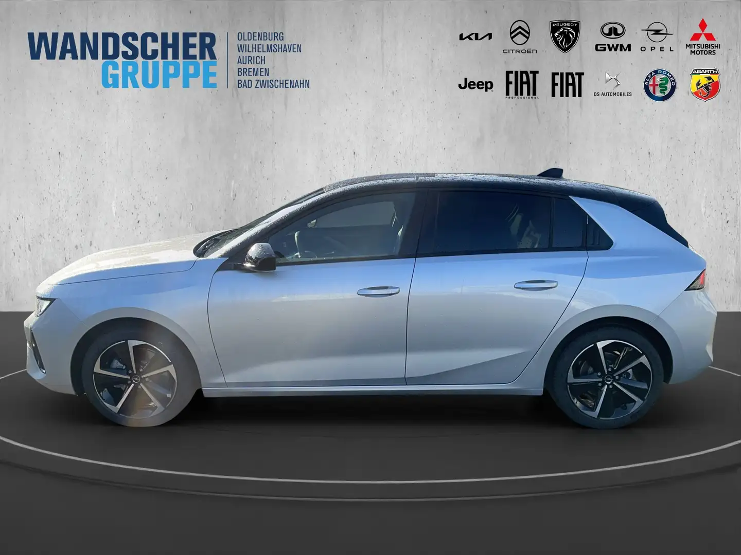Opel Astra GS 1.2 MHEV GS+SHZ+Kamera+PDC+Isofix Silber - 2