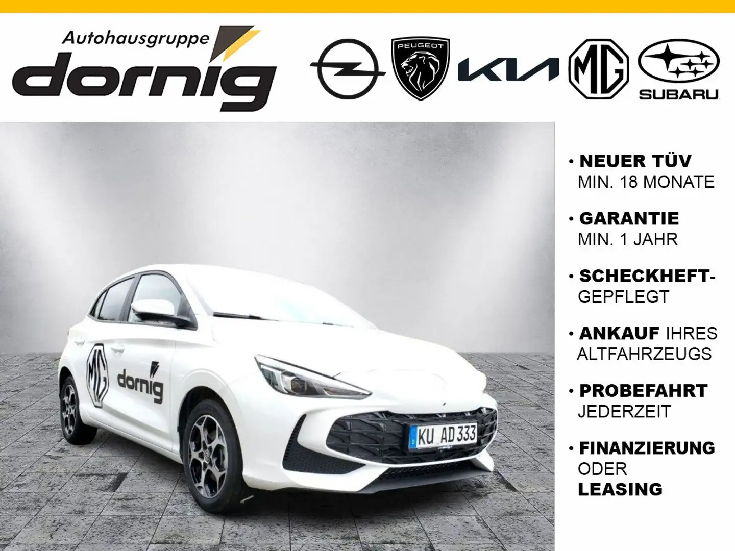 MG MG3 3 Hybrid+ Luxury 1.5 Blanc - 1