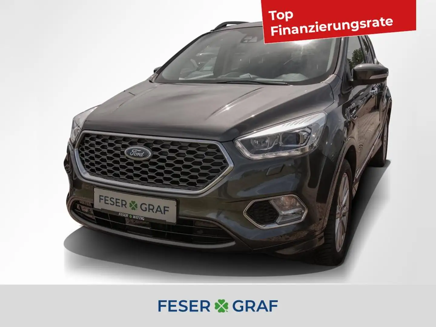 Ford Kuga 1.5 Vignale Aut. Leder/LenkrHz/AHK/Xenon Gris - 1