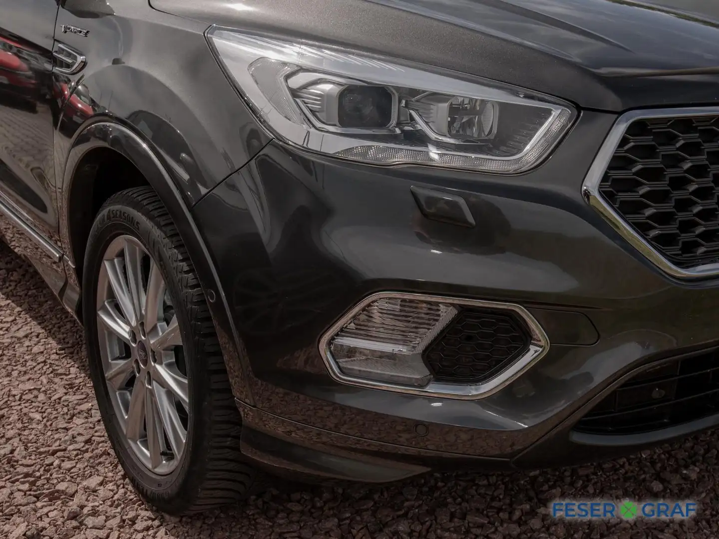 Ford Kuga 1.5 Vignale Aut. Leder/LenkrHz/AHK/Xenon Gris - 2