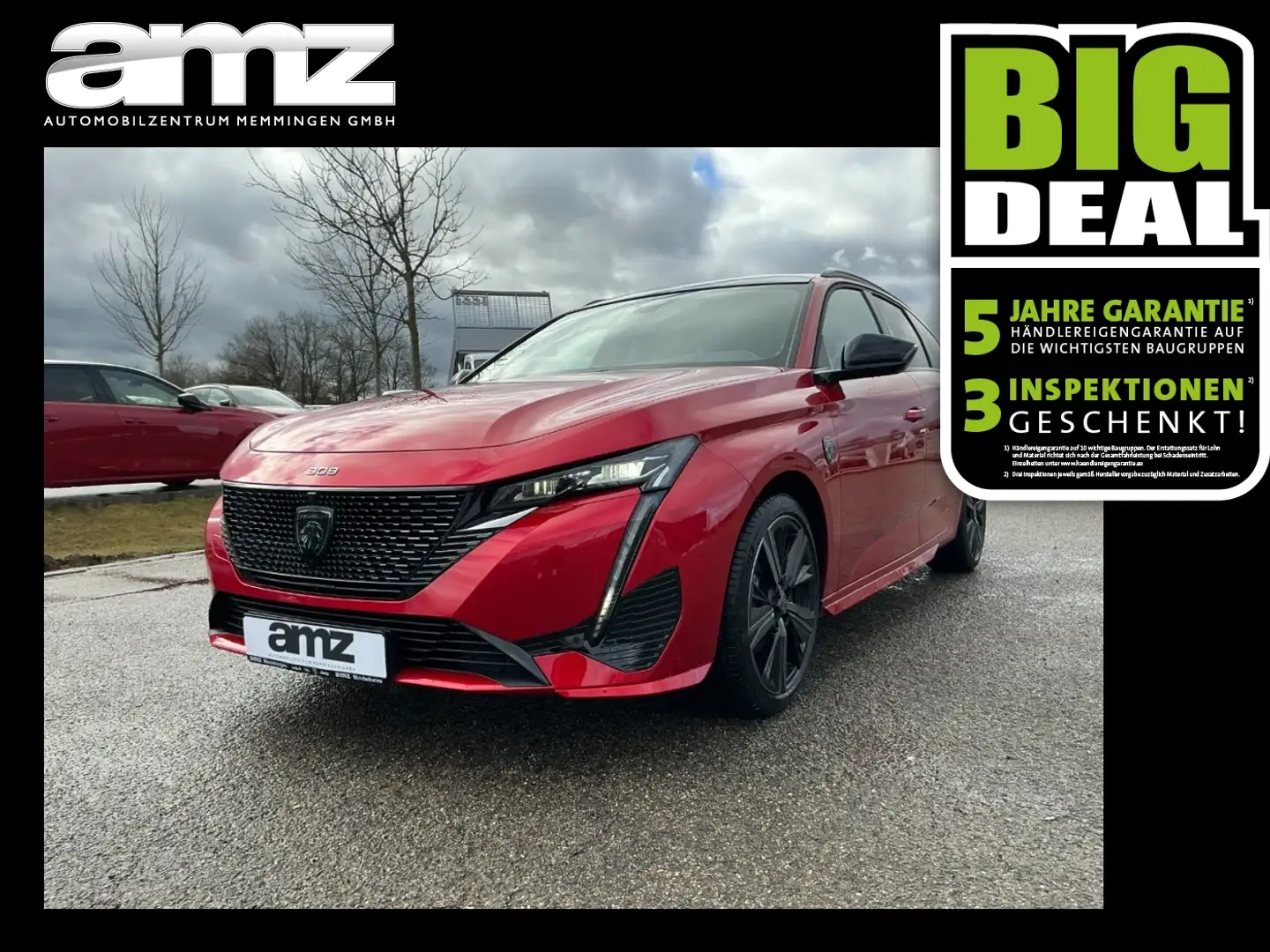 Peugeot 308 1.2 Hybrid 136 SW GT Mega Leasingangebot Rot - 1