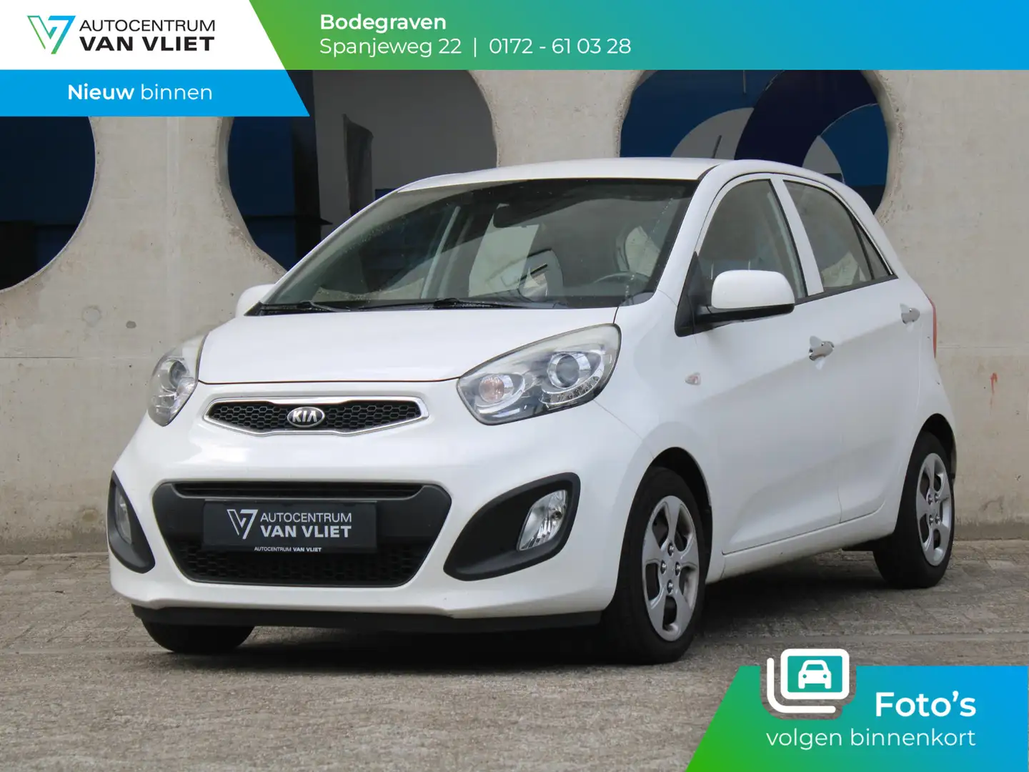 Kia Picanto 1.0 CVVT BusinessLine | AIRCO | 12 MAANDEN BOVAG G Wit - 1