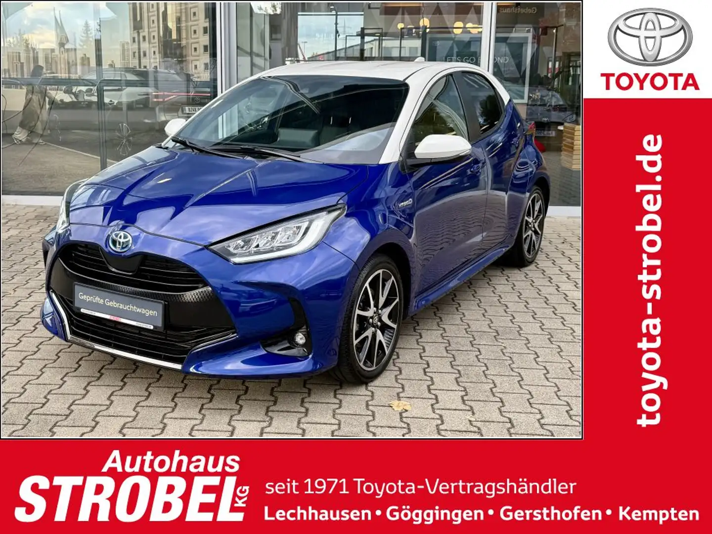 Toyota Yaris Hybrid 1.5 VVT-i Style*LED*Sitzheizung* Blau - 1