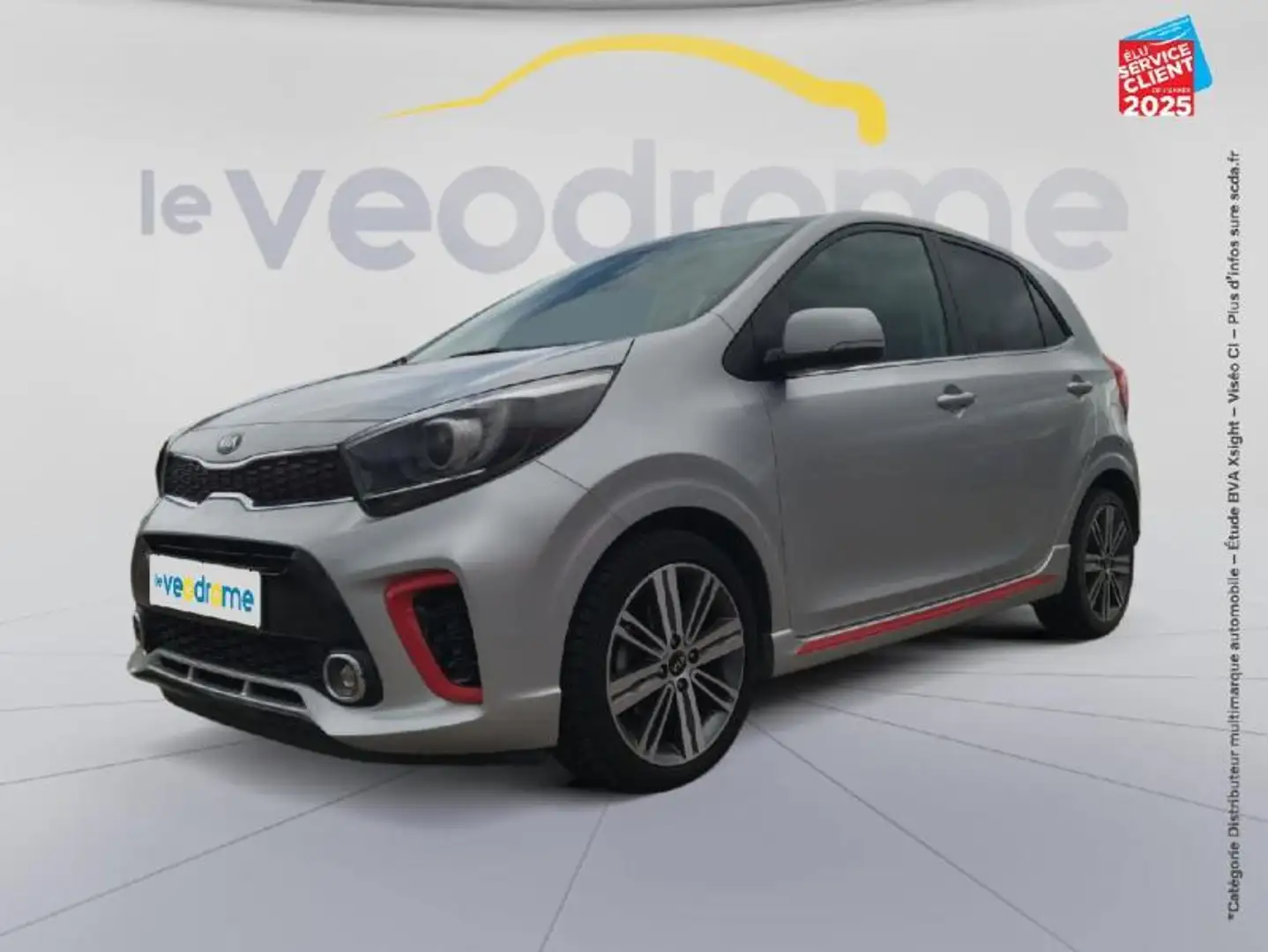 Kia Picanto 1.0 T-GDi 100ch GT Line Premium Sieges cuir GPS Ca Gris - 1