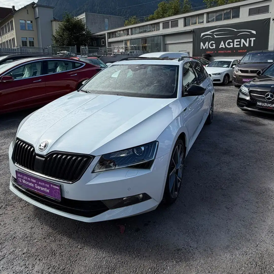 Skoda Superb 2.0 TDI SportLine 4x4 Green tec Weiß - 2