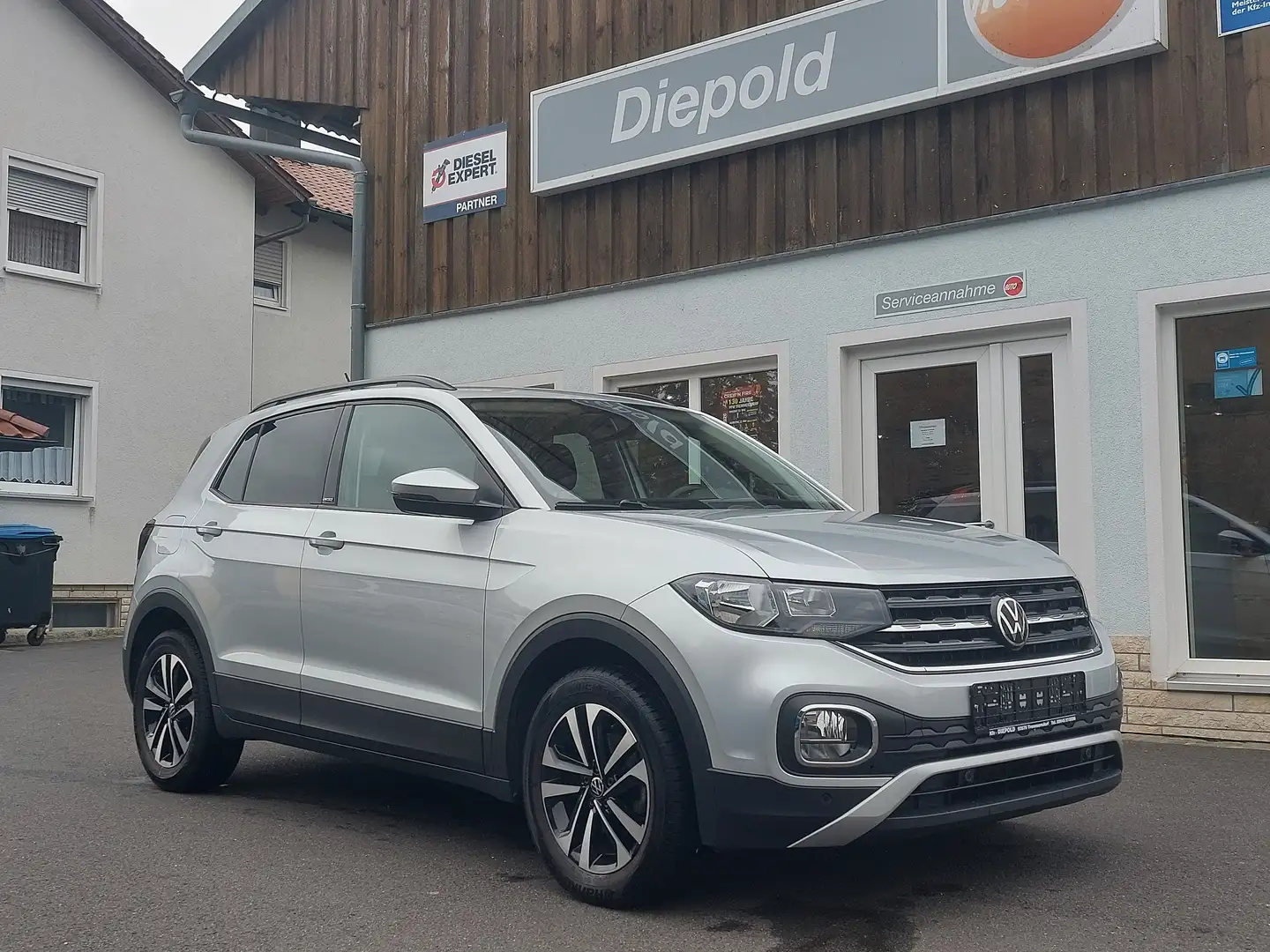 Volkswagen T-Cross T-Cross 1.0 TSI OPF UNITED "AHK" Silber - 1