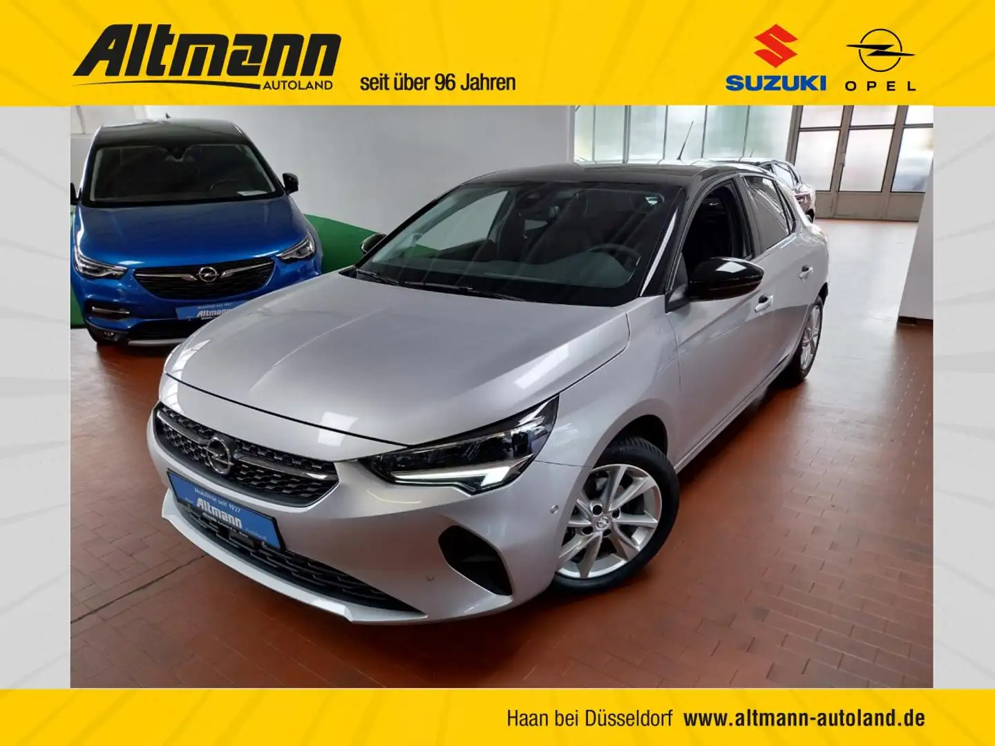 Opel Corsa Elegance 1.2 Aut. Navi SHZ Kam Tempo Silber - 1