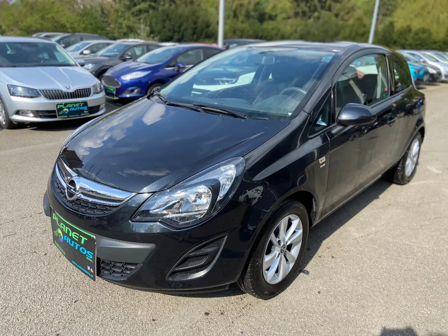 Opel Corsa 1.2i ESSENCE 86 CV AIRCO 3 PORTES GARANTIE 12MOIS Schwarz - 1