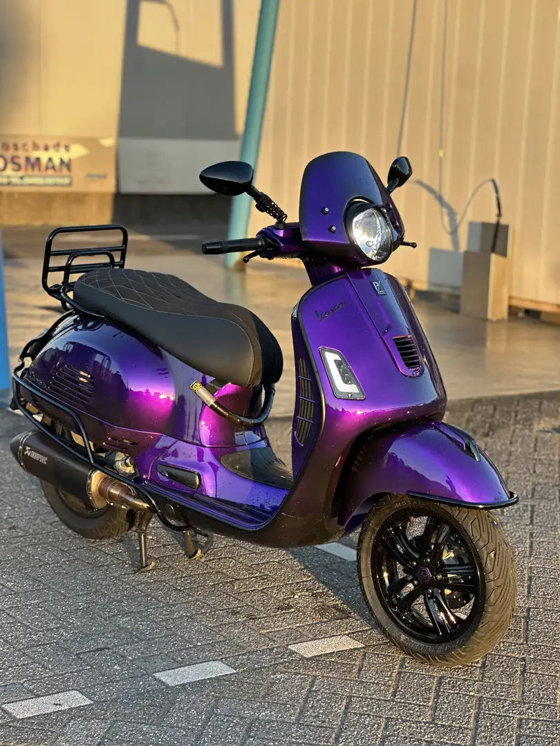 Piaggio GTS 300 vespa gts 300 super sport Paars - 2