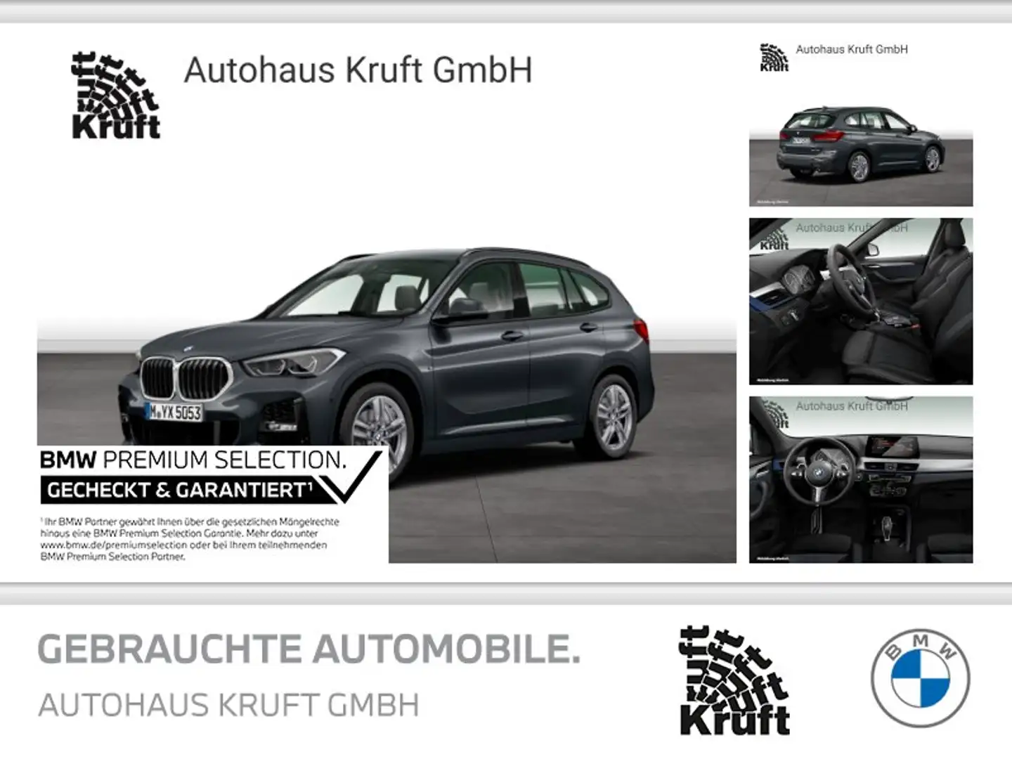 BMW X1 sDrive20d M SPORT+AUTOM+NAV PLUS+HUD+LED+HIFI Grigio - 1