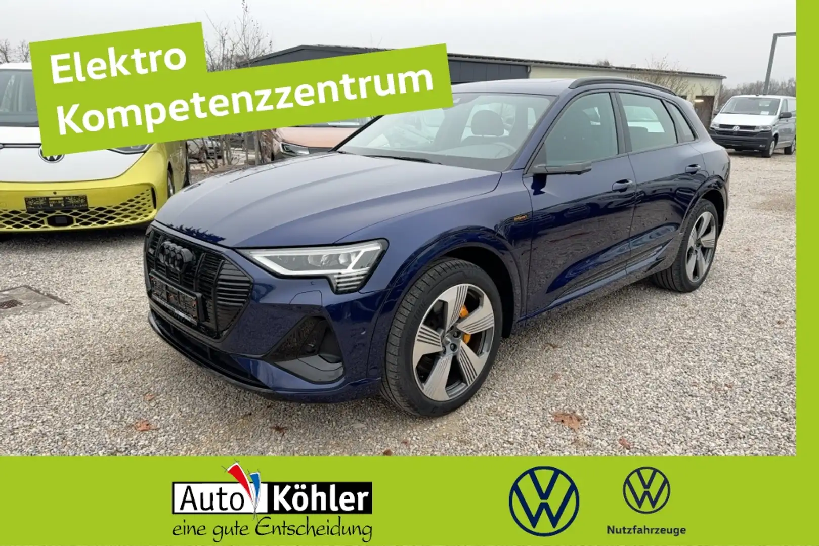 Audi e-tron 55 quattro S-Line Matrix/Pano/ACC/LED/PDC Blau - 1