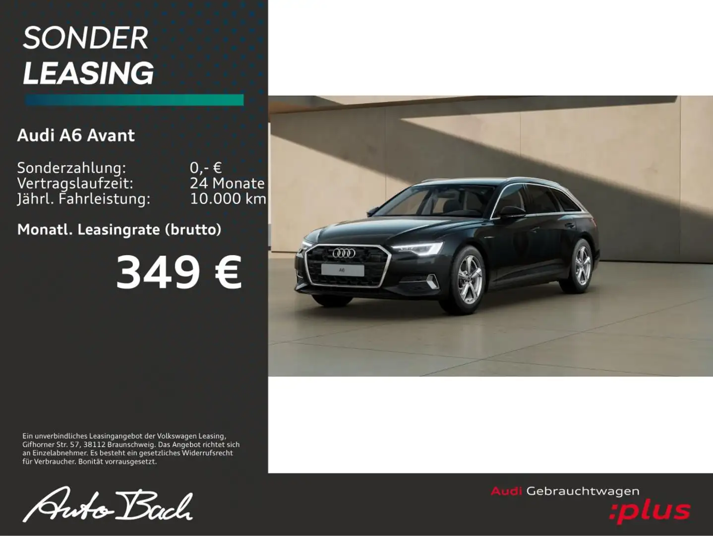 Audi A6 Avant advanced 45TFSI Stronic Navi LED virtual ACC Schwarz - 1