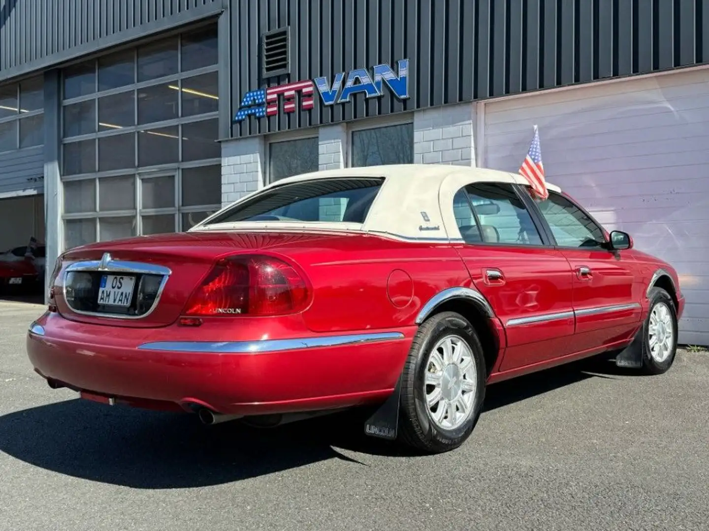 Lincoln Continental Vinyl Dach kein Cabriolet V8 Czerwony - 2
