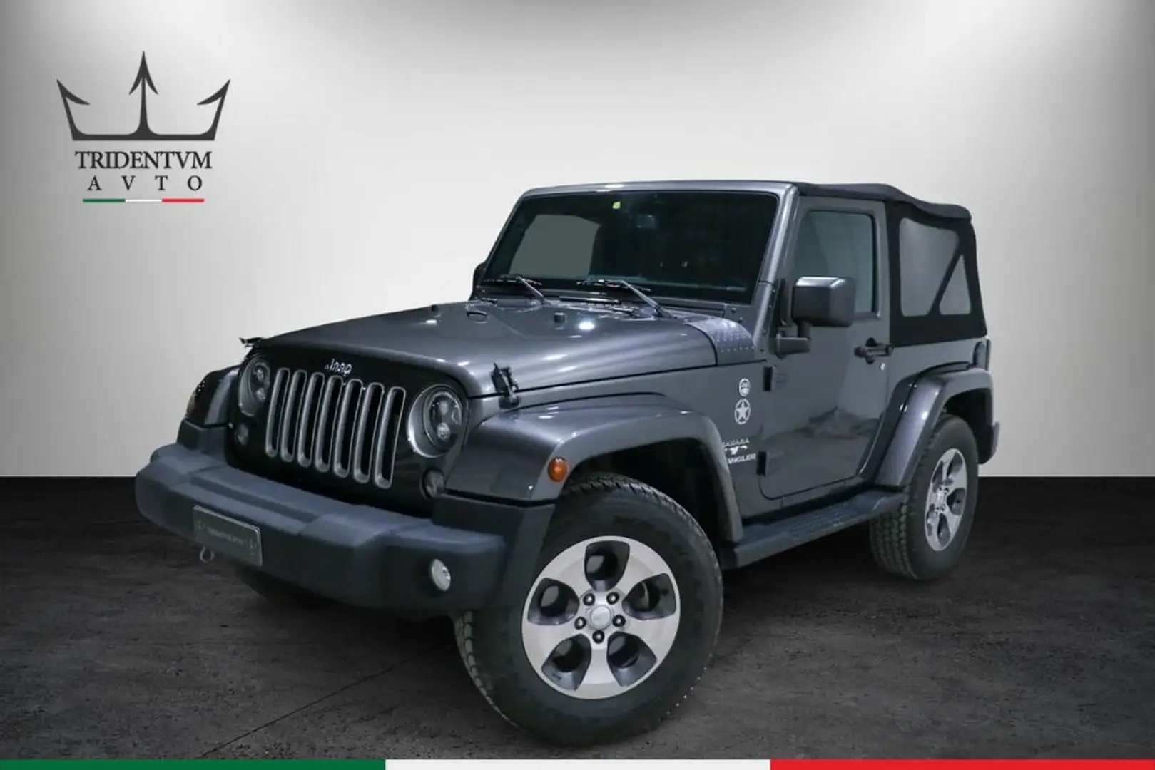 Jeep Wrangler 2.8 crd Sahara auto E6 Grigio - 1