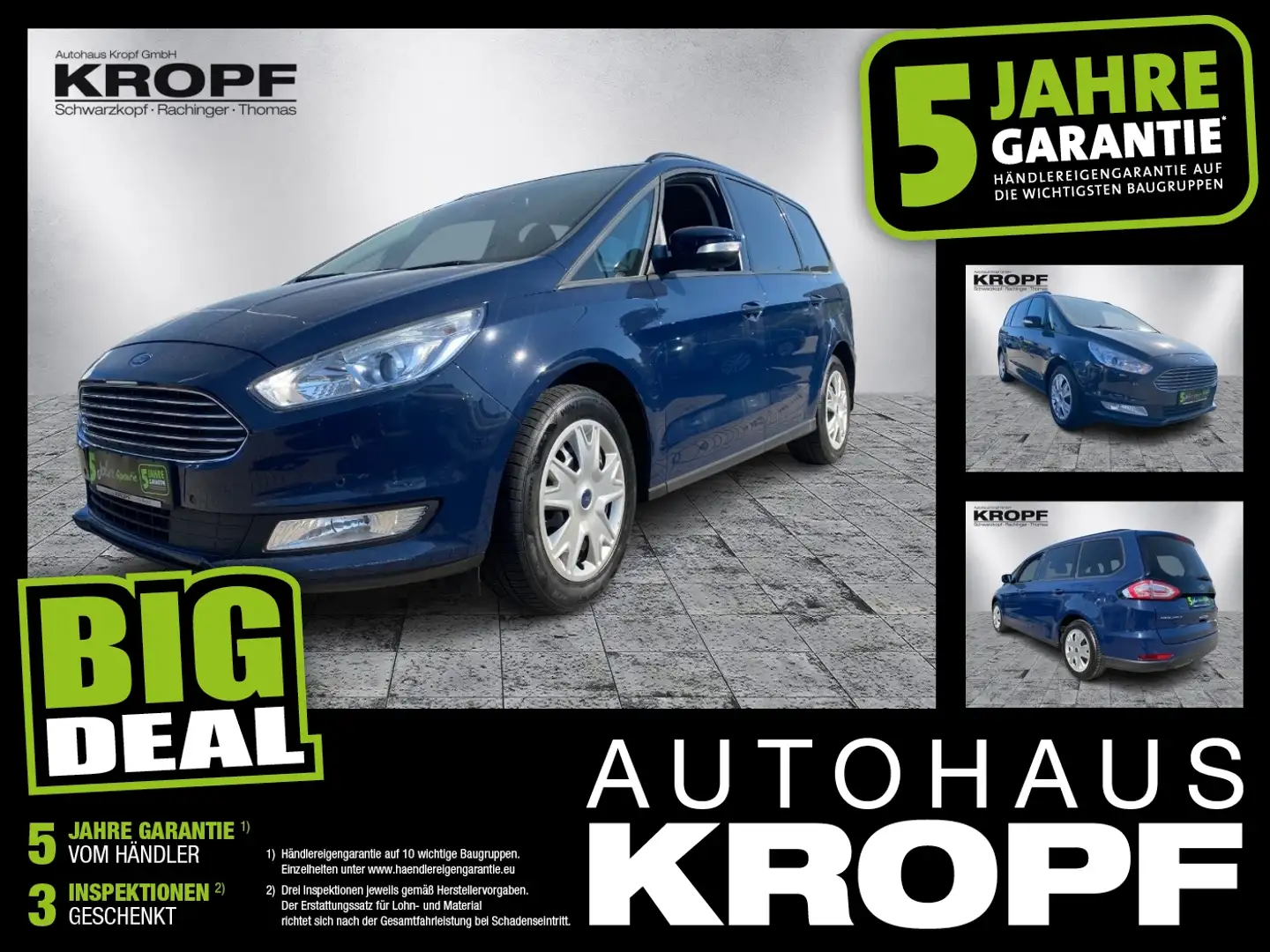 Ford Galaxy 2.0 EcoBlue Trend AHK LM KeyLess W-Paket Blau - 1