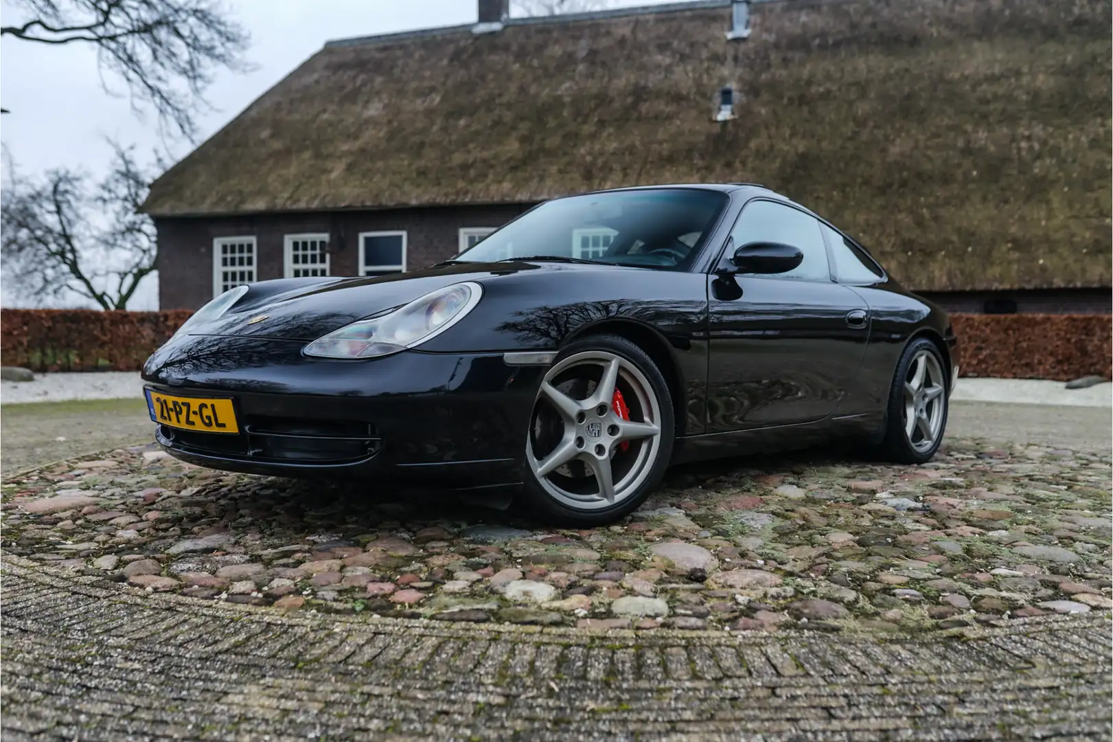 Porsche 996 [996] 3.4 Carrera Coupé Turbo-stoelen l Schuifdak Zwart - 1