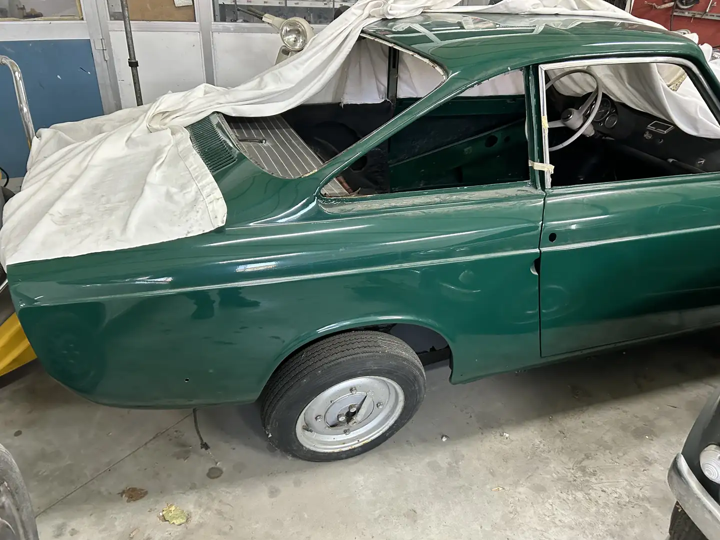 Fiat 500 Moretti Coupè Grün - 2