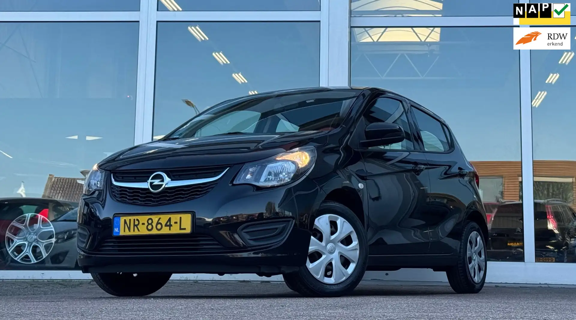 Opel Karl 1.0i ecoFLEX Edition 2e Eigenaar Cruise control Mo Zwart - 1