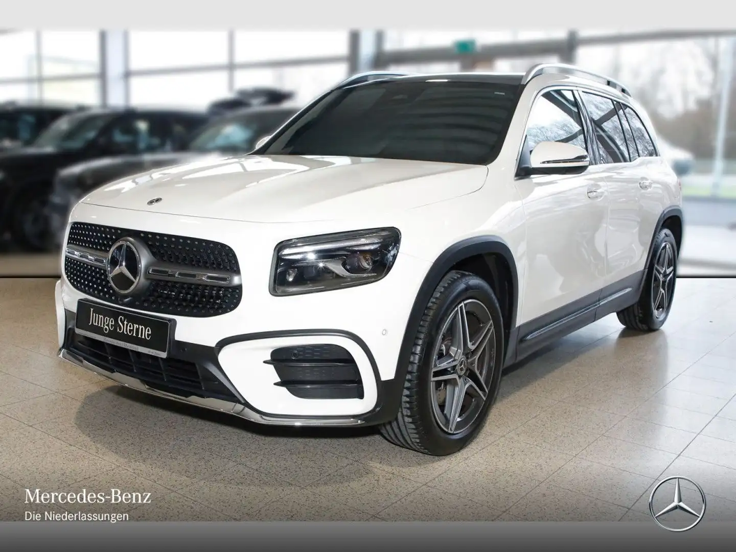 Mercedes-Benz GLB 200 d AMG+PANO+360°+AHK+MULTIBEAM+TOTW+8G Weiß - 2