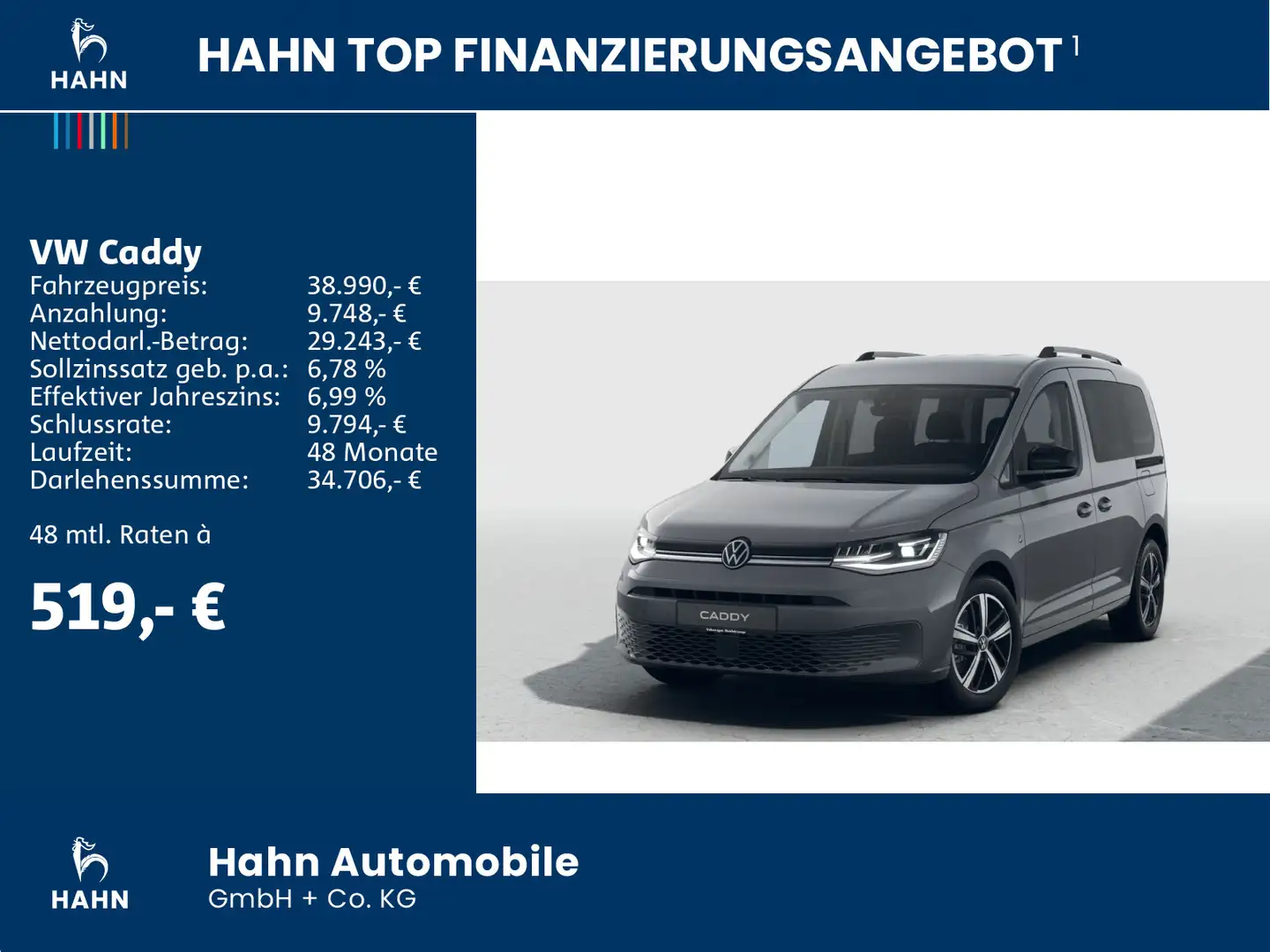 Volkswagen Caddy Goal 1,5TSI 85 kW DSG KLIMA LED APP KAMERA Grau - 2