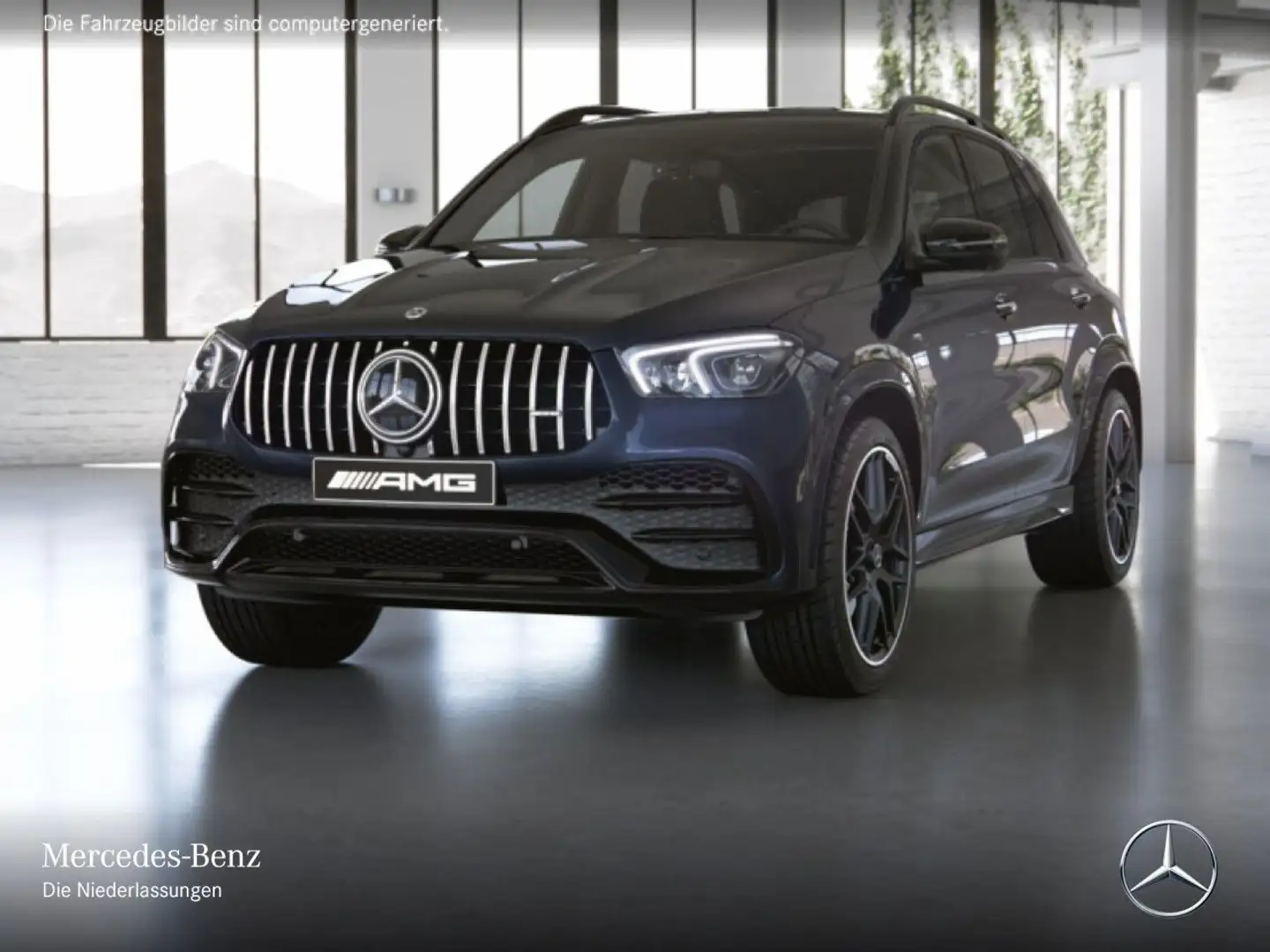 Mercedes-Benz GLE 53 AMG GLE 53 4M NIGHT+PANO+360+AHK+LED+FAHRASS+22"+HUD Blau - 2