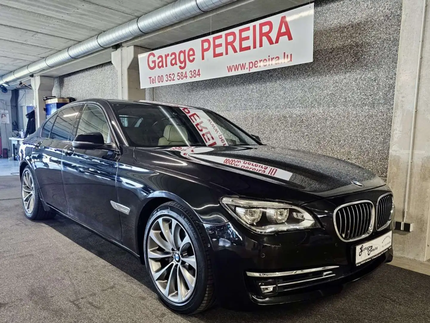 BMW 750 D XDRIVE INDIVIDUAL 1 HAND SOFTCLOSE HEAD UP HARMA Noir - 1