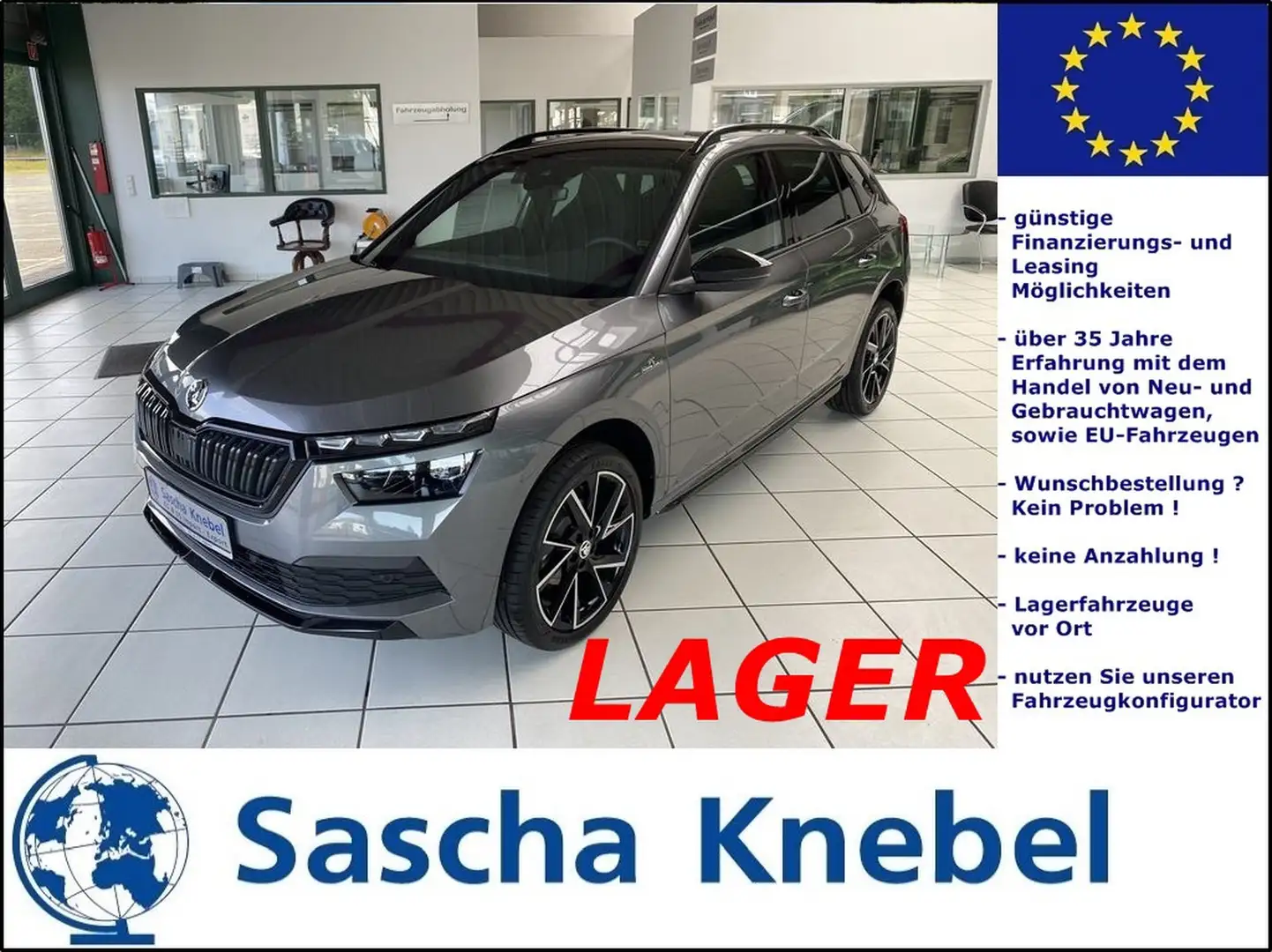 Skoda Kamiq 1.5 TSI ACT DSG Monte Carlo 18 Zoll 5J Garantie AH Gris - 1