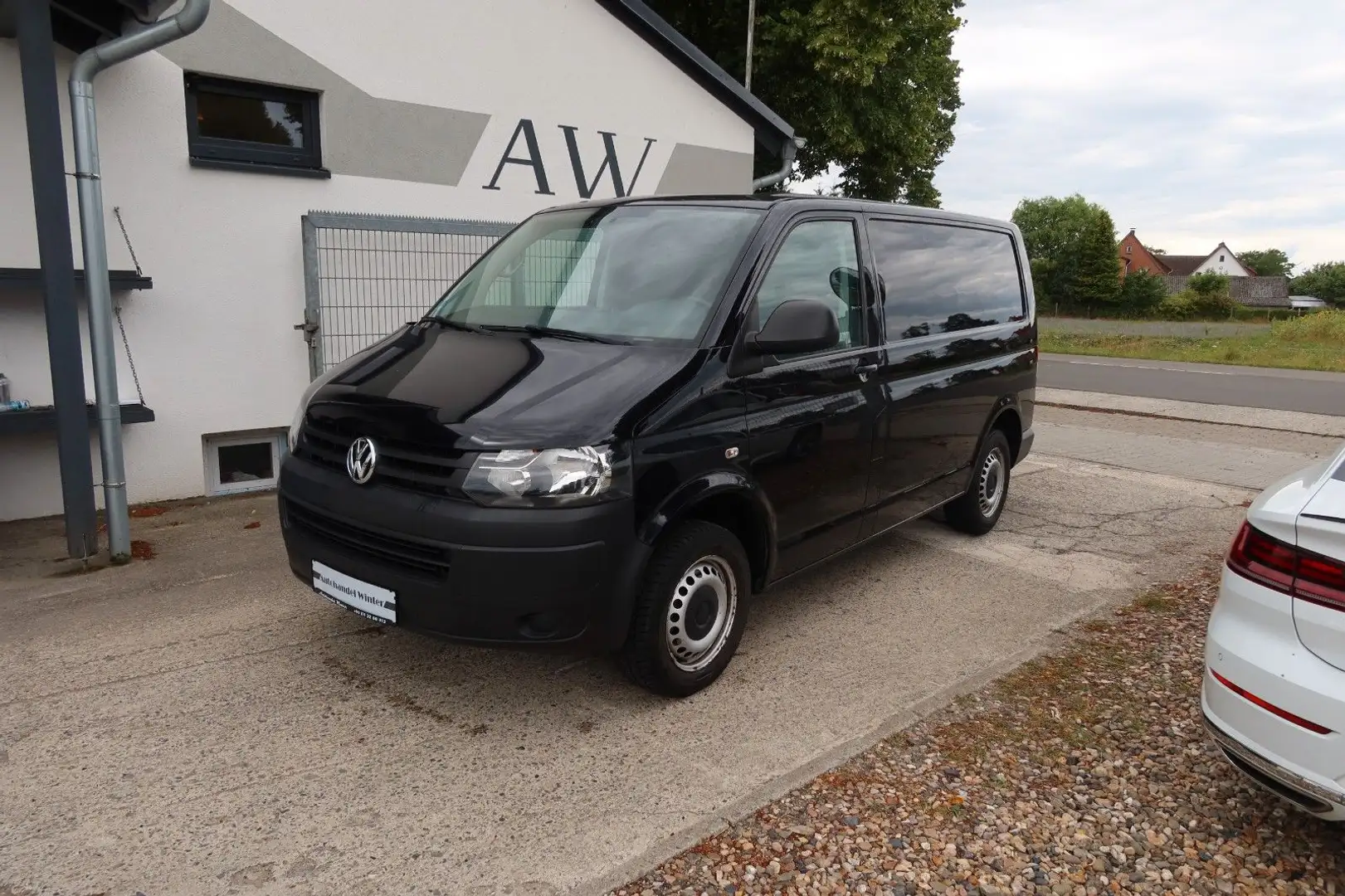 Volkswagen T5 Transporter |Klima|1.Hand|S.Heft|AHK|LKW|EU5| Schwarz - 1