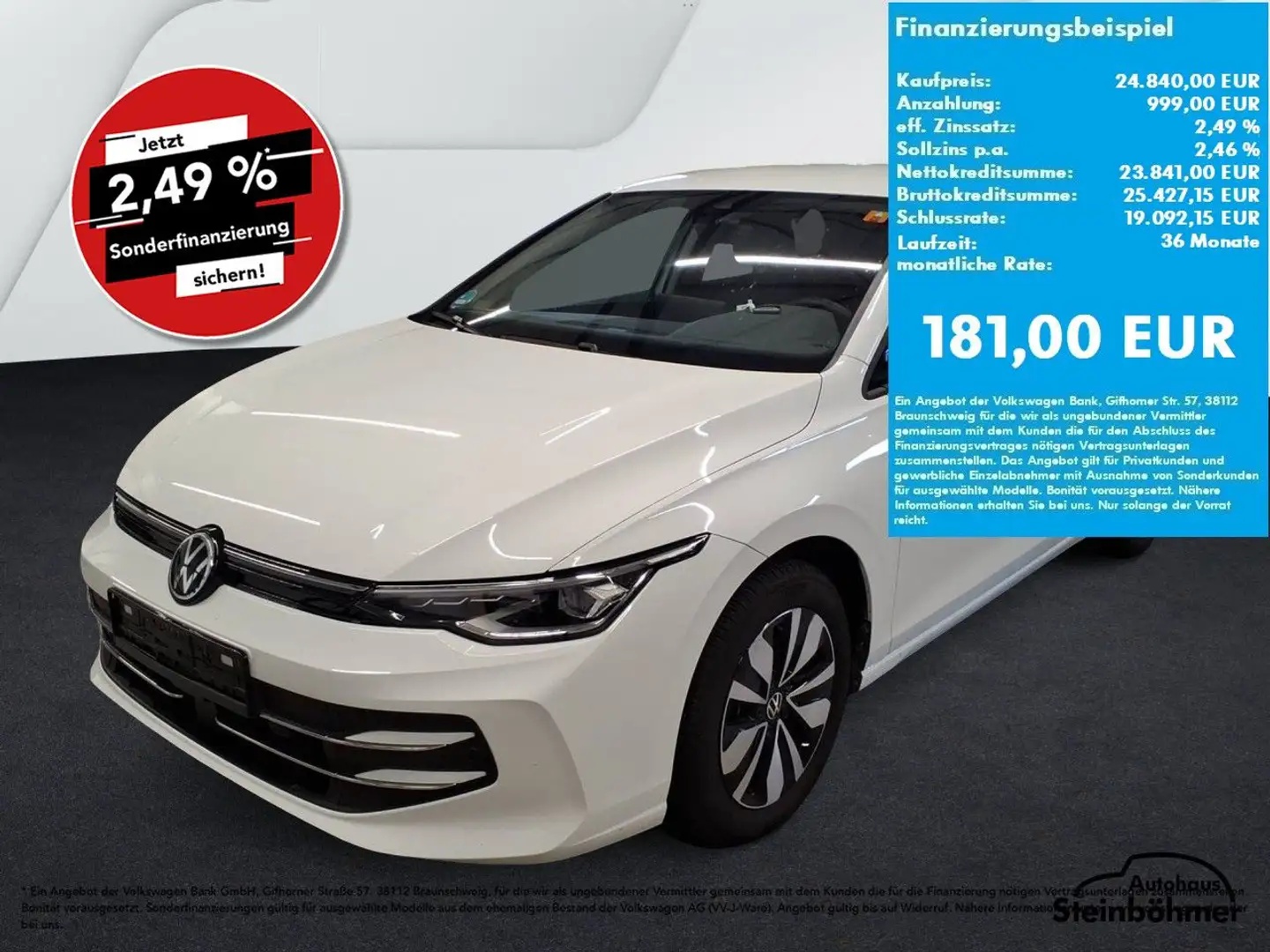 Volkswagen Golf GOAL 1.5TSI LED Plus NAV AHK SHZ SideAssist Wit - 1