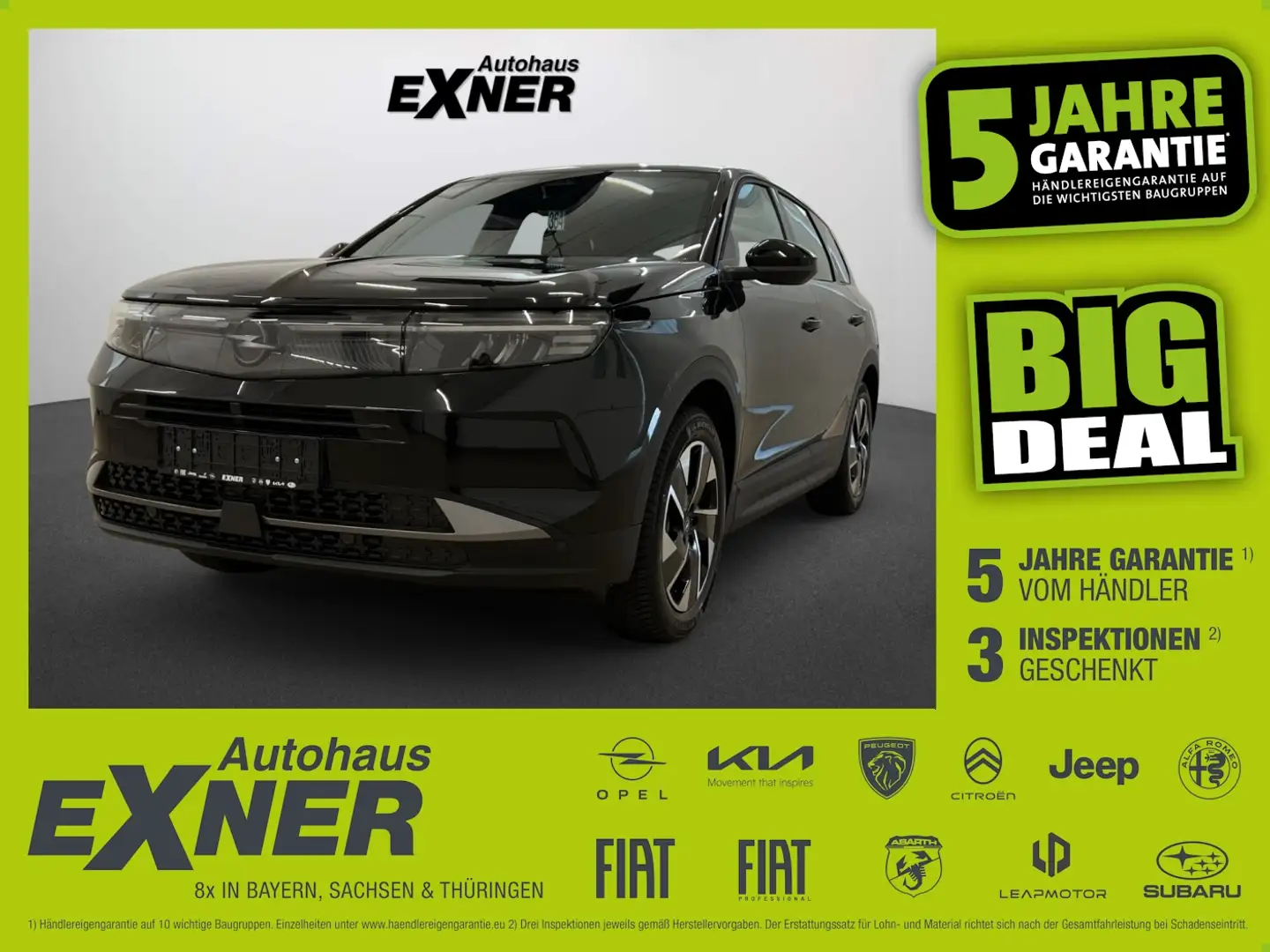 Opel Grandland 1,2 Hybrid EDITION AHK, Tech Paket, Zwart - 1
