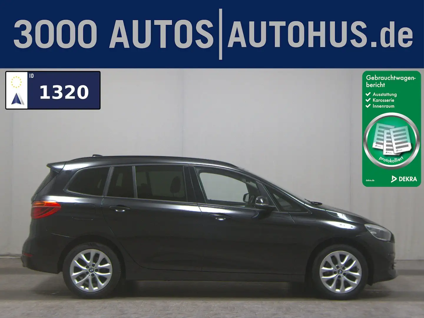 BMW 218 Gran Tourer Adv. Navi+LED HuD RFK Sportsitze Schwarz - 1