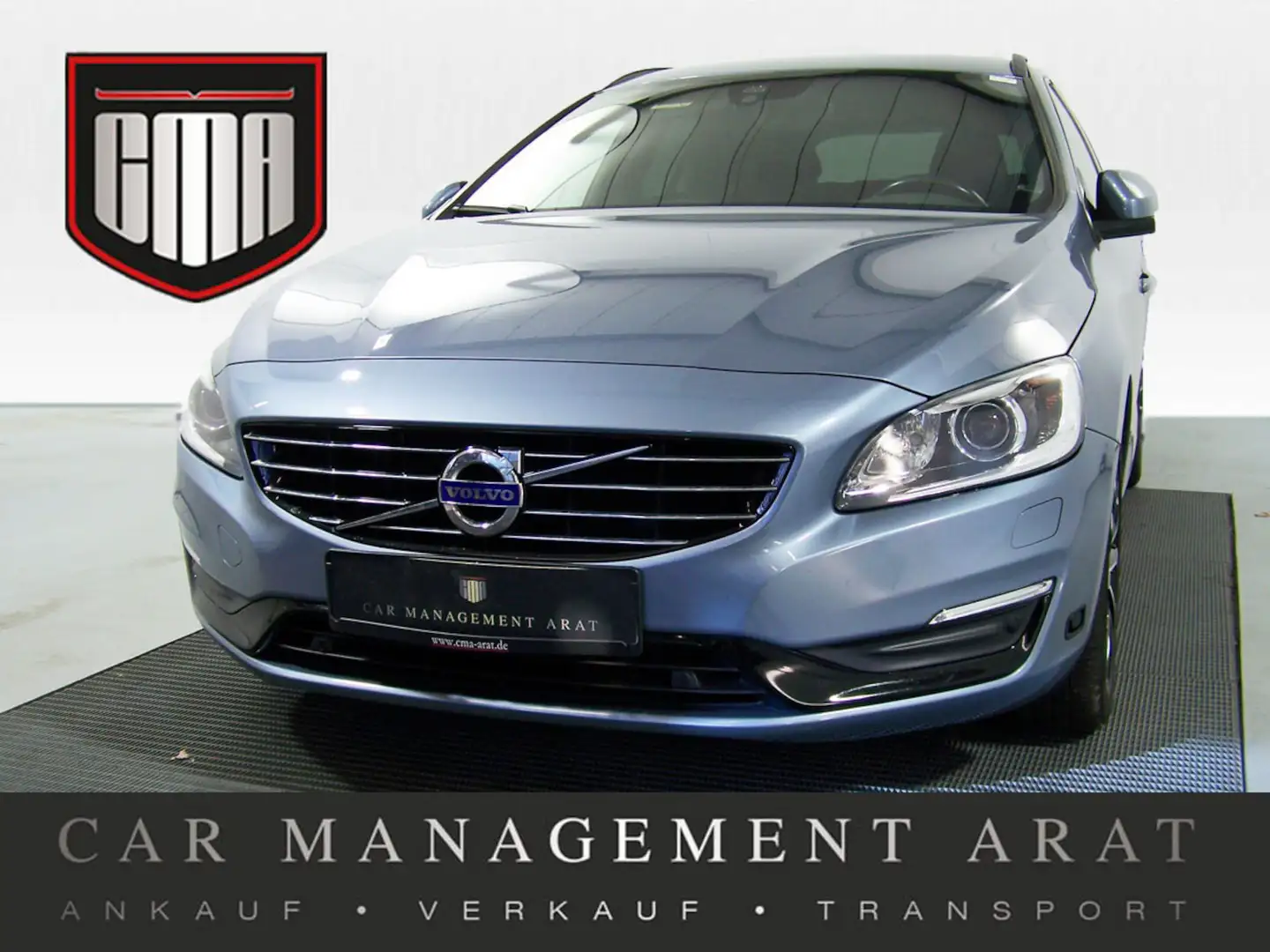 Volvo V60 2.0 D4 Linje Svart AUTOM LEDER+NAV+PDC+XEN Blau - 1