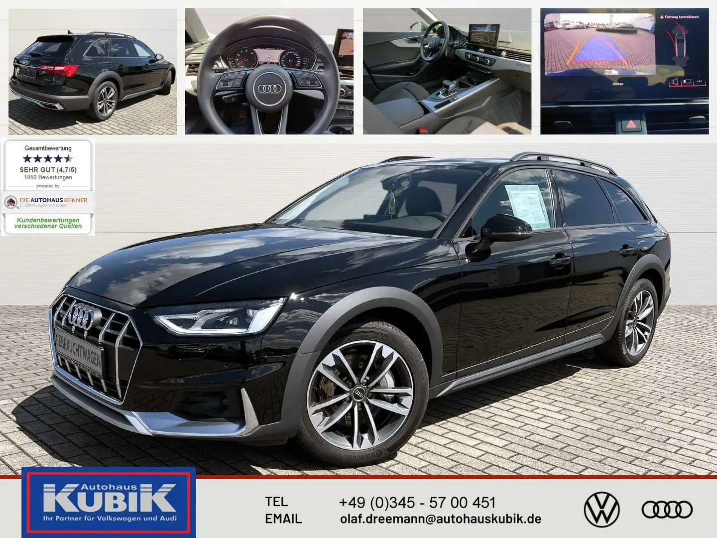 Audi A4 allroad quattro 45 eTFSI MildHybrid S tronic+Kamera+Navi+ Schwarz - 1