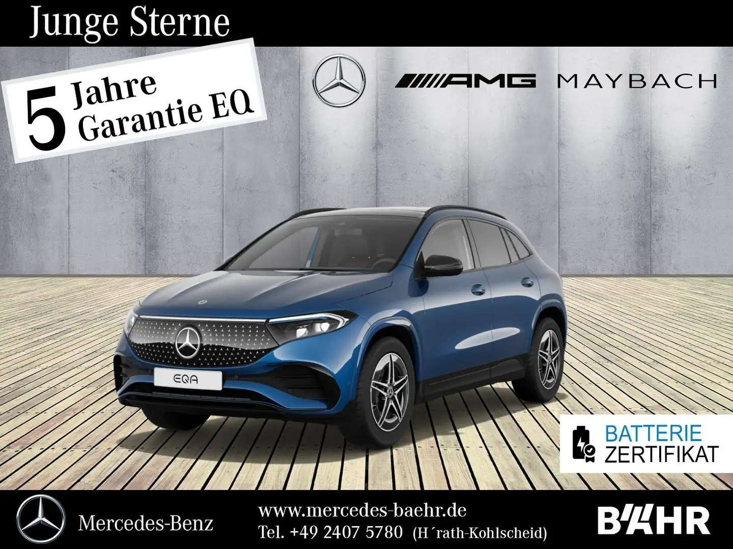 Mercedes-Benz EQA 300 EQA 300 4M AMG+Night/"Flex-Bonus" - 2.400 Euro LED Bleu - 1