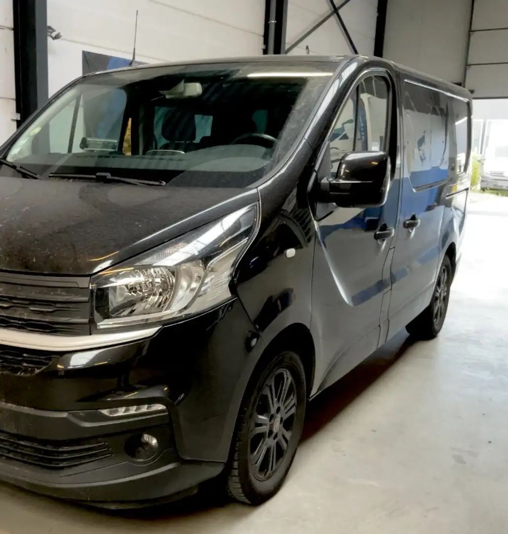 Fiat Talento 2.0 JTD 120CV L1-H1 DOUBLE CABINE 6 PLACES GPS Zwart - 1