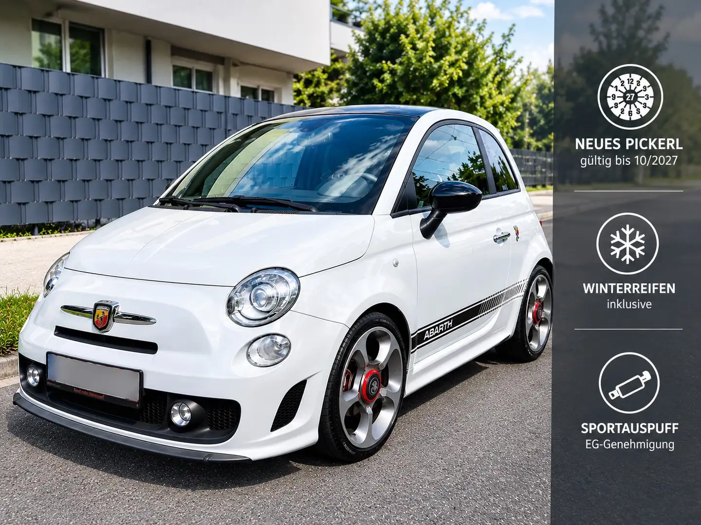 Abarth 500C Abarth 500C | 37.800 KM | 2. Besitz | 8fach Bereif Grau - 1