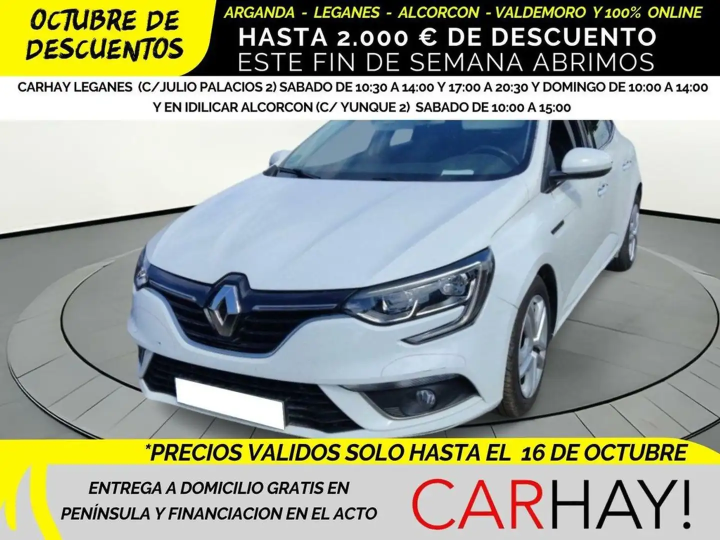 Renault Megane 1.5dCi Blue Business 85kW Blanc - 1