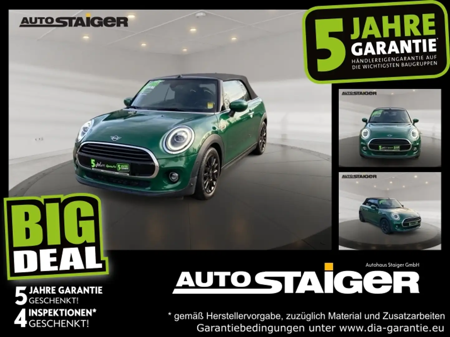 MINI Cooper Cabrio LED+2xKlima+KlimaA+LM+PDC+ParkAss Vert - 1