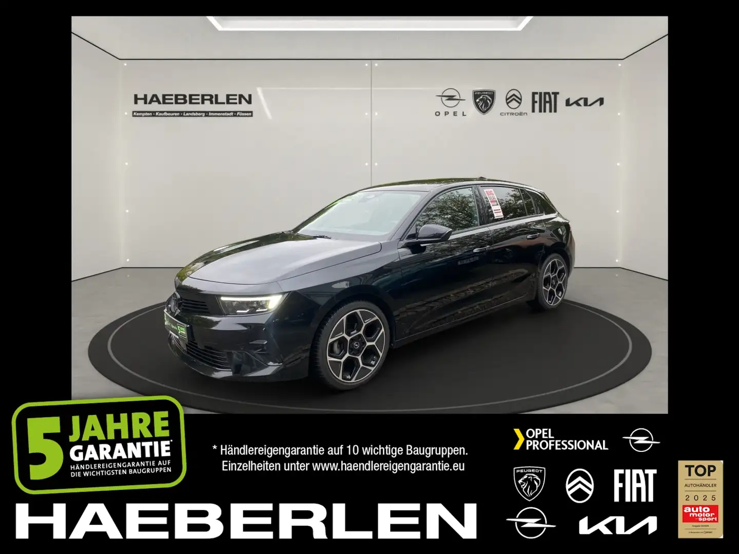 Opel Astra L 1.2 Turbo Ultimate ACC+LED+Navi+SD+SHZ Schwarz - 1