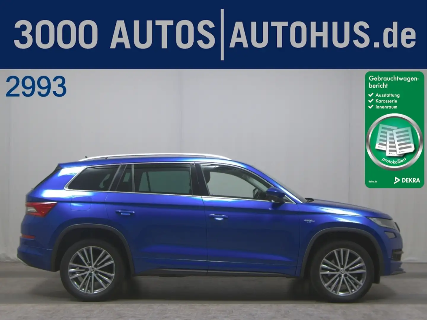 Skoda Kodiaq 1.5 TSI L&K LED Leder DCC 360° Canton ACC Blau - 1