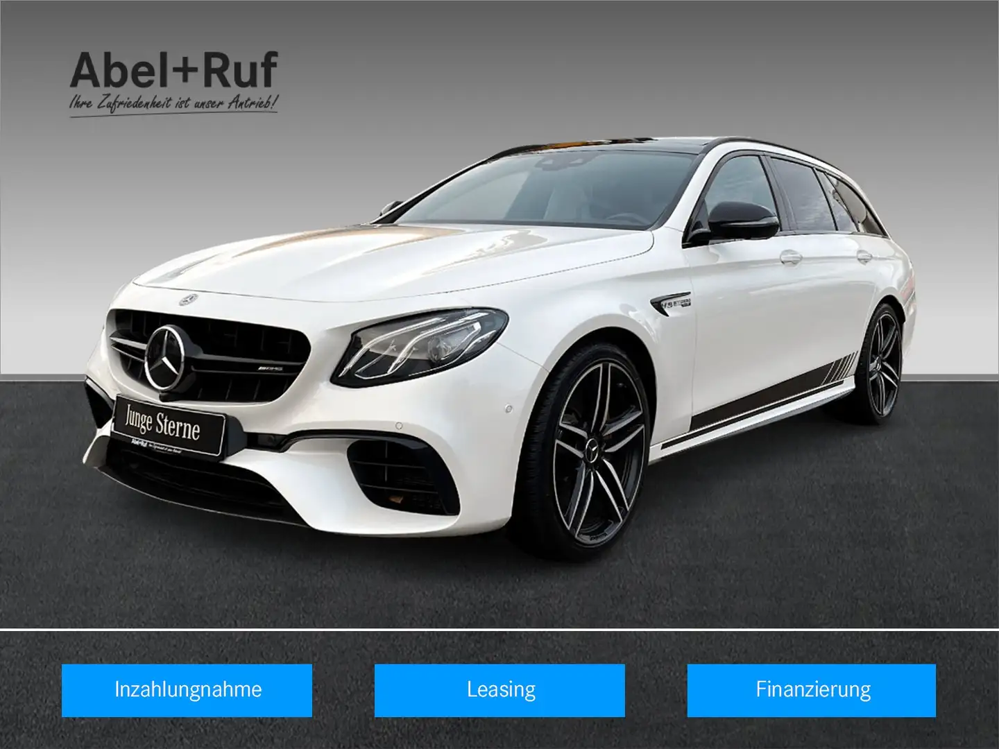 Mercedes-Benz E 63 AMG E 63 S AMG T 4M+ DISTR+NIGHT+Burme+TotW+HuD+360° Weiß - 1