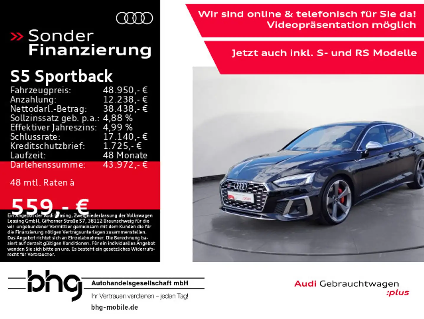 Audi S5 TDI tiptronic AHK HUD KomfortKey co Noir - 1