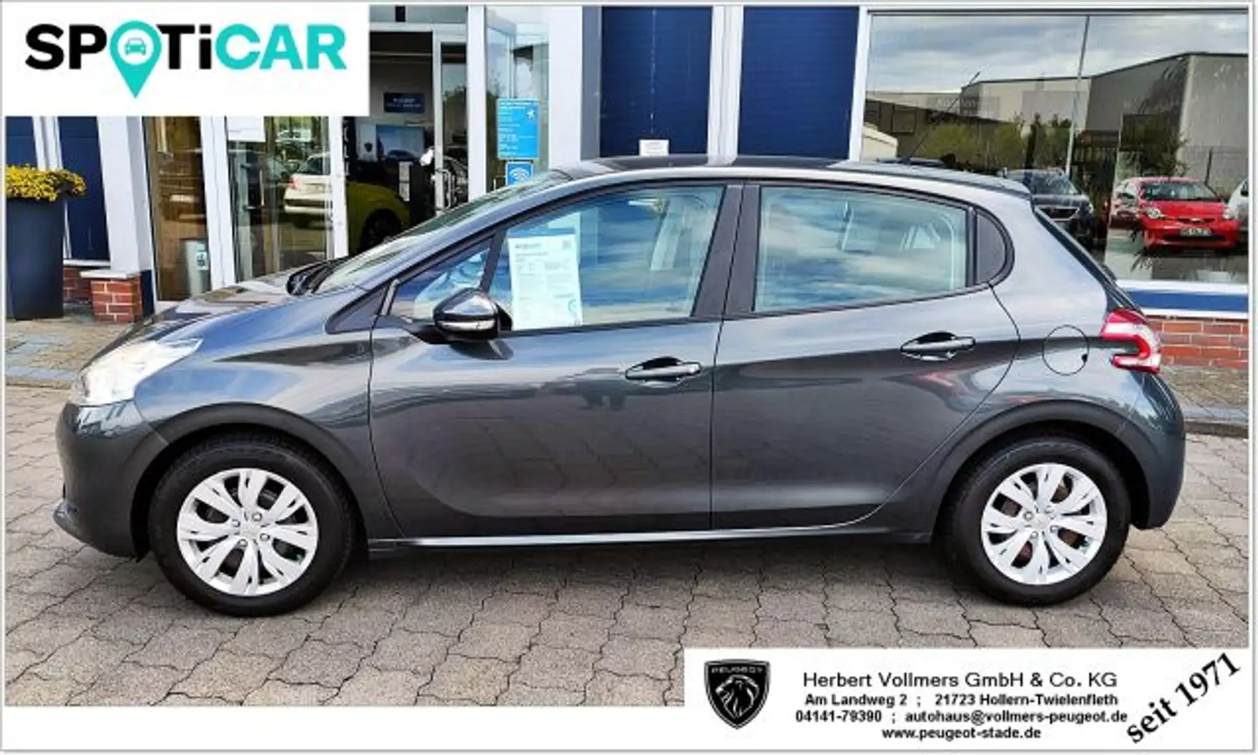 Peugeot 208 208 82 VTI Active Klima, ZV, PDC h, uvm... Grau - 2