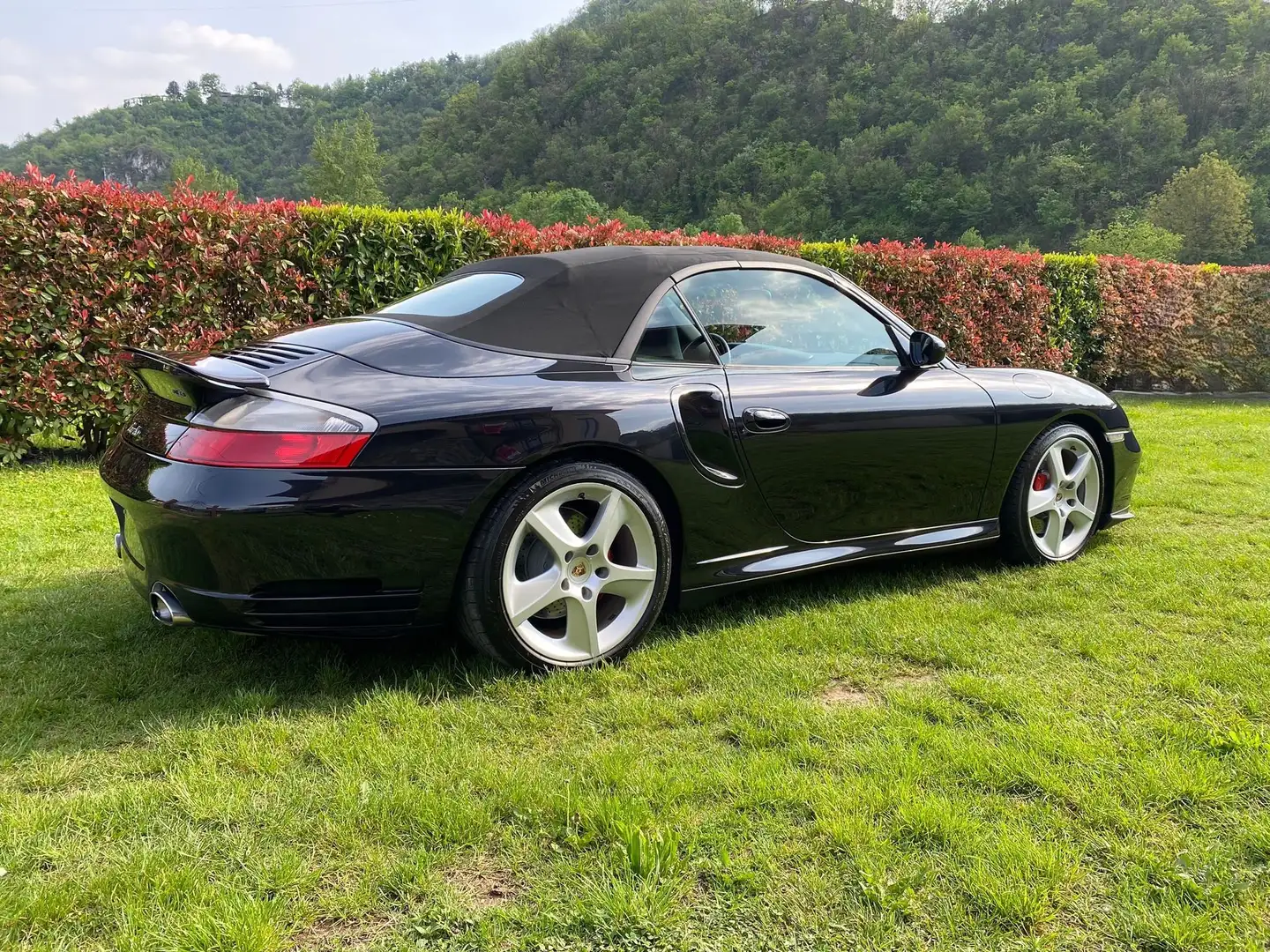 Porsche 996 996 Turbo Cabrio Manuale ASI tutta prima vernice Nero - 2